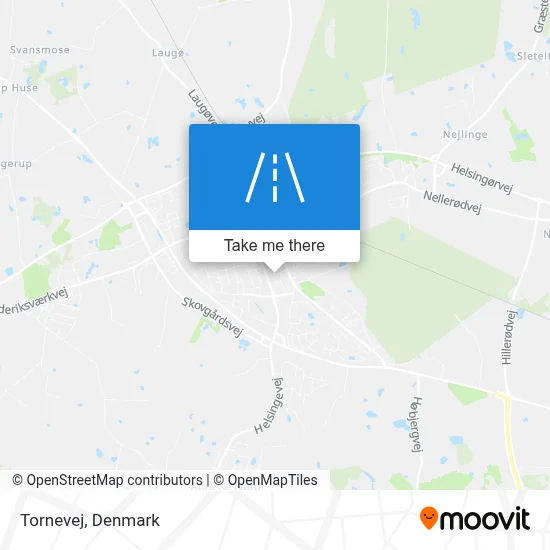Tornevej map