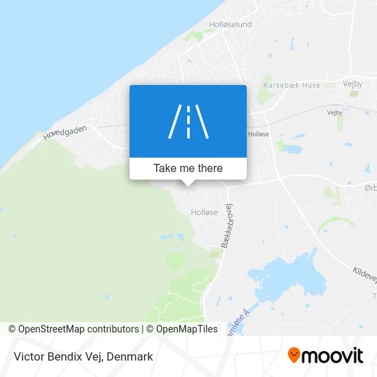 Victor Bendix Vej map