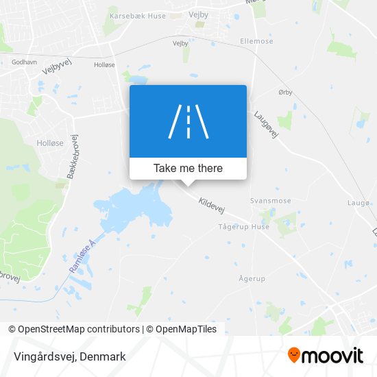 Vingårdsvej map