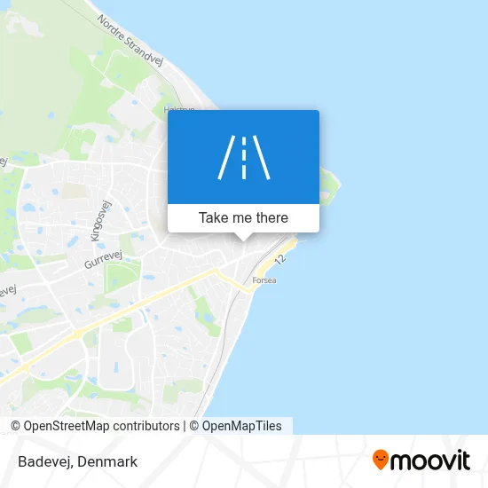 Badevej map