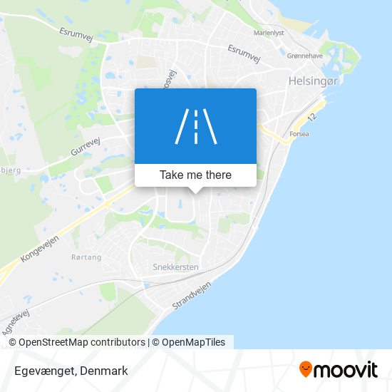 Egevænget map