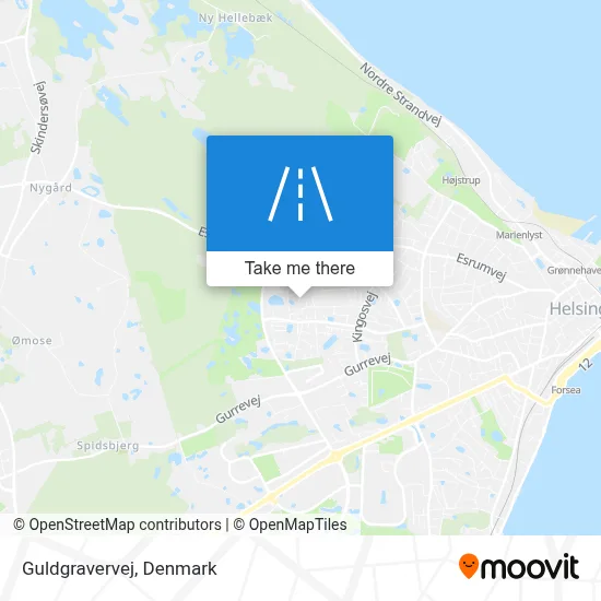 Guldgravervej map