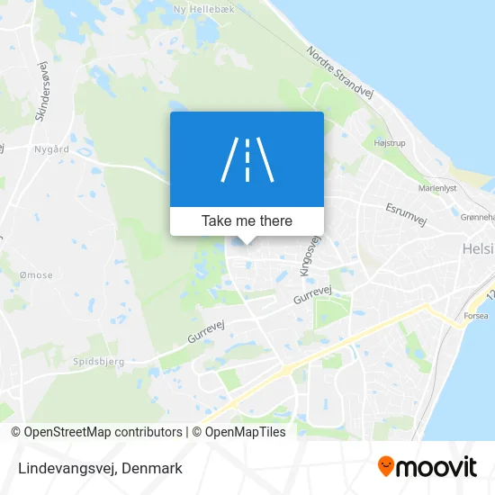 Lindevangsvej map