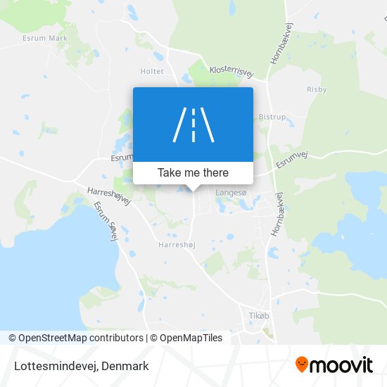 Lottesmindevej map