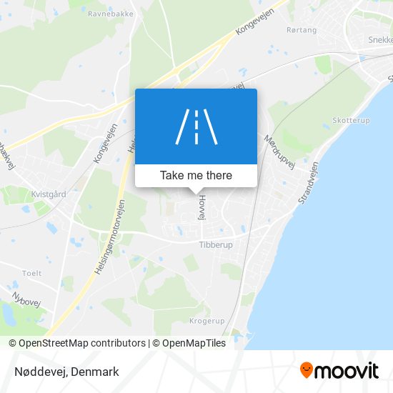 Nøddevej map