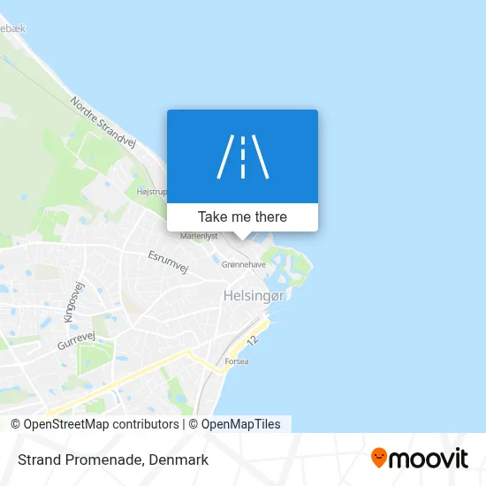 Strandpromenaden map