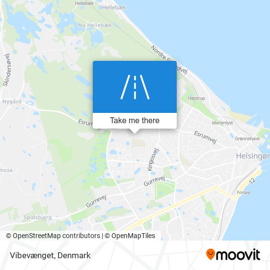 Vibevænget map