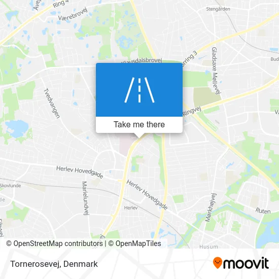 Tornerosevej map