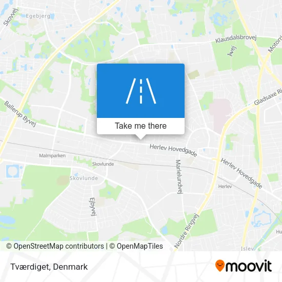 Tværdiget map