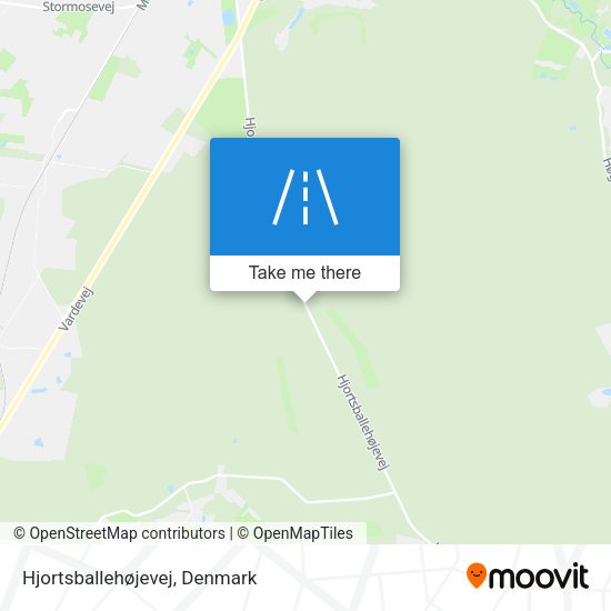 Hjortsballehøjevej map
