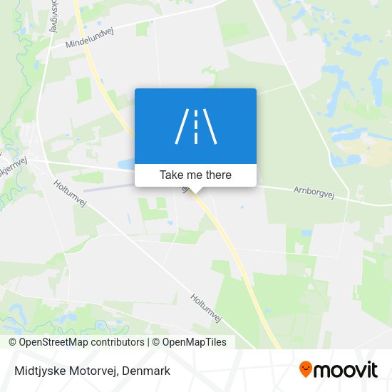 Midtjyske Motorvej map