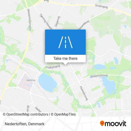 Nedertoften map
