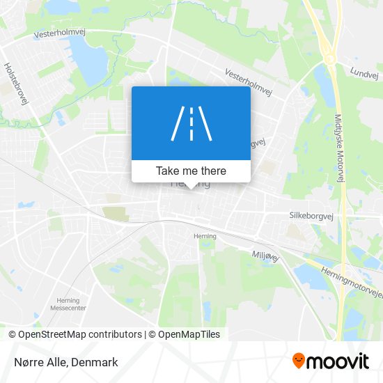 Nørre Alle map