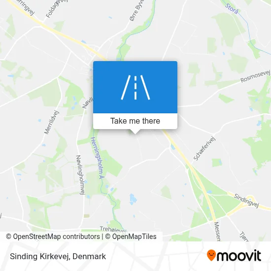 Sinding Kirkevej map