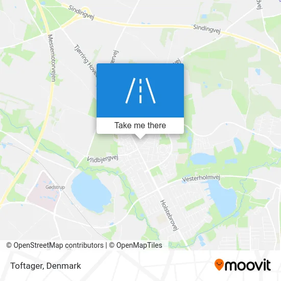 Toftager map