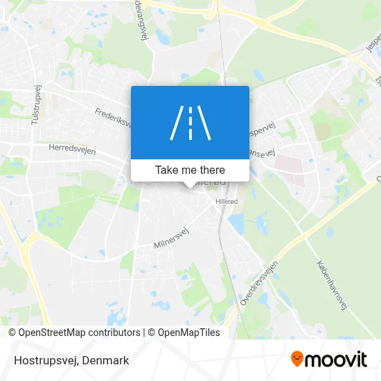 Hostrupsvej map