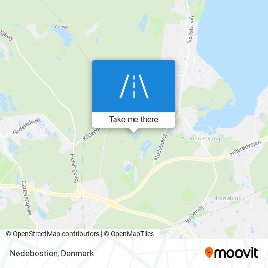 Nødebostien map