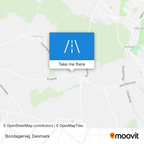 Bondagervej map