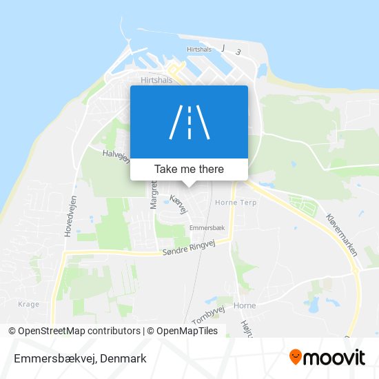 Emmersbækvej map