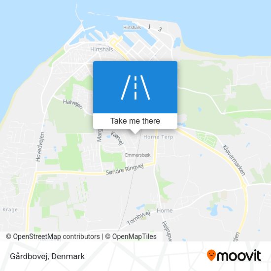 Gårdbovej map