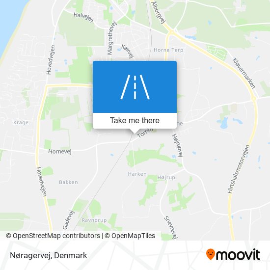 Nøragervej map