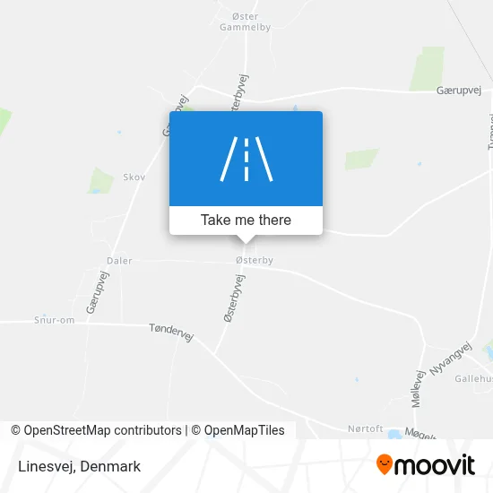 Linesvej map