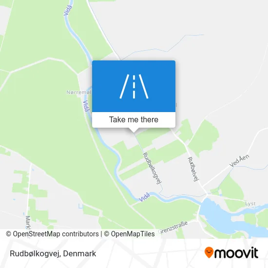 Rudbølkogvej map