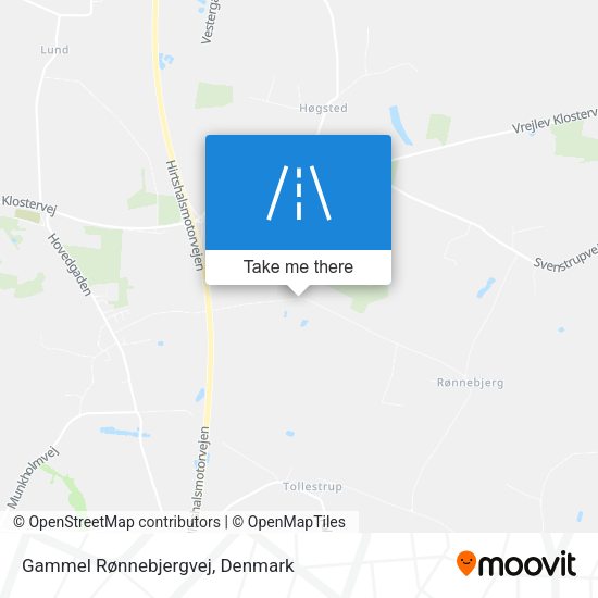 Gammel Rønnebjergvej map