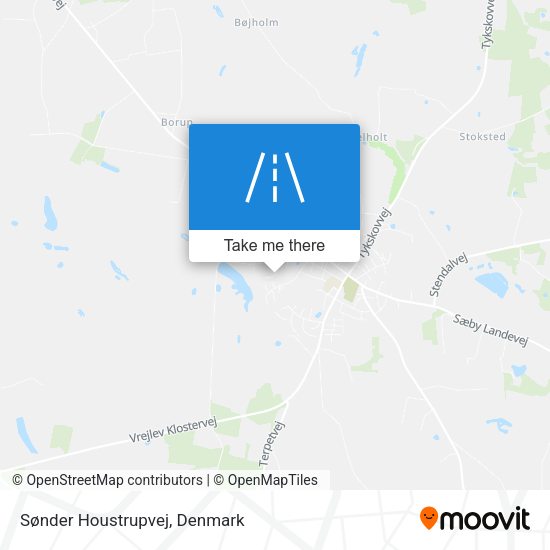 Sønder Houstrupvej map