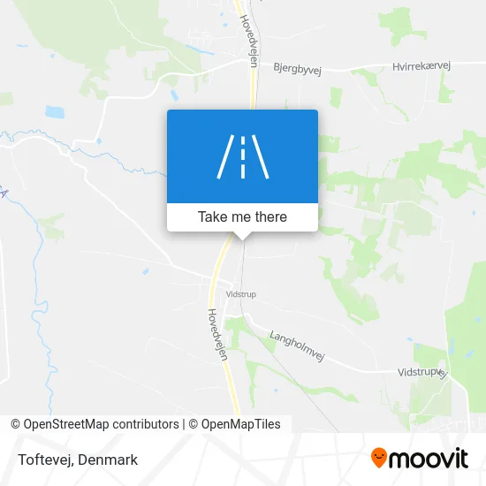 Toftevej map