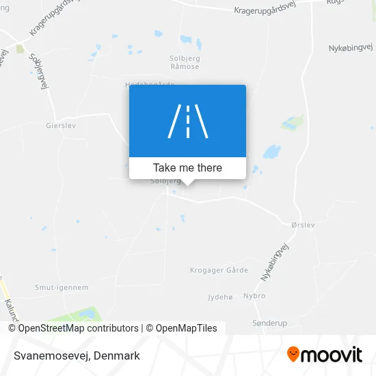 Svanemosevej map