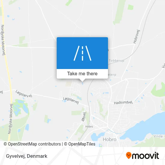Gyvelvej map