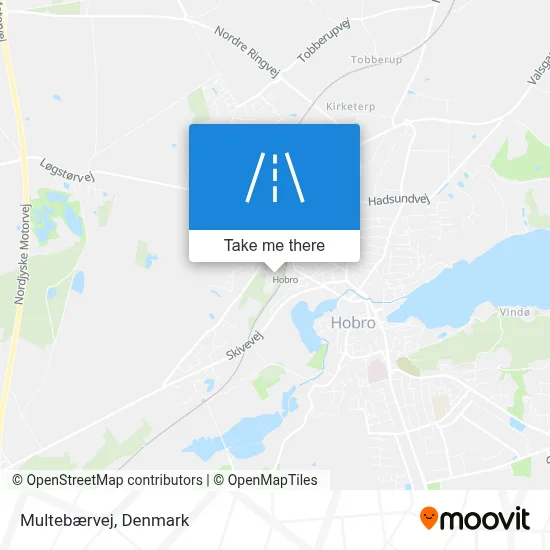 Multebærvej map