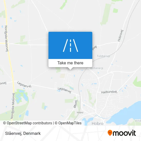 Slåenvej map