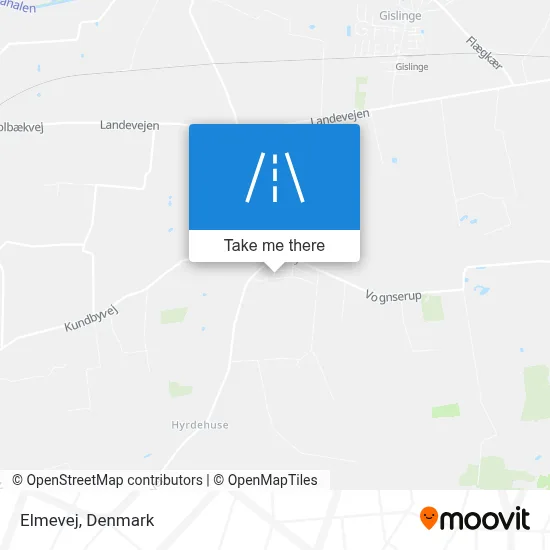 Elmevej map