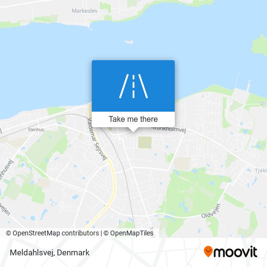 Meldahlsvej map