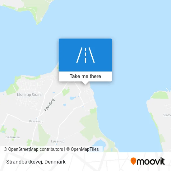 Strandbakkevej map