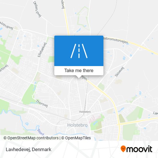 Lavhedevej map