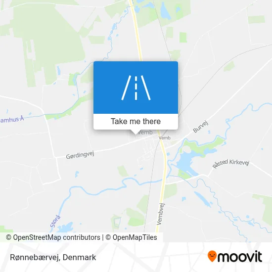 Rønnebærvej map