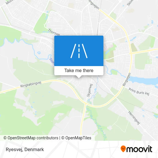 Ryesvej map