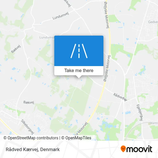 Rådved Kærvej map