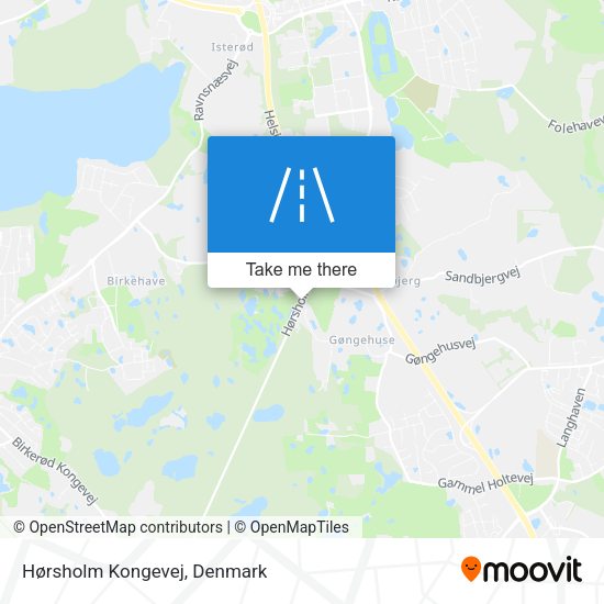 Hørsholm Kongevej map