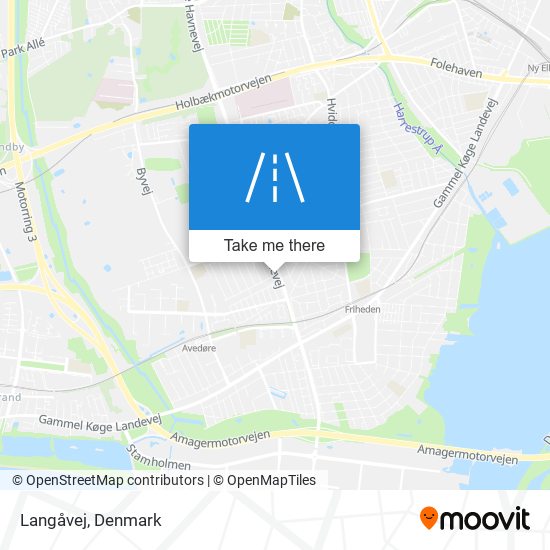 Langåvej map