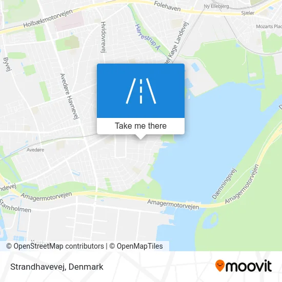 Strandhavevej map