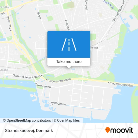 Strandskadevej map