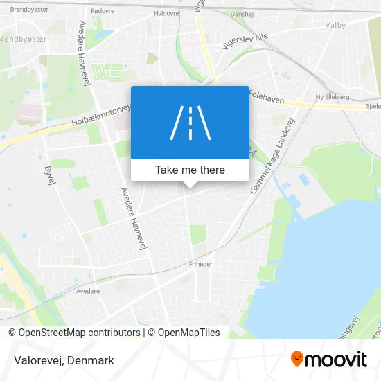 Valorevej map