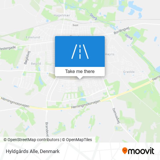Hyldgårds Alle map
