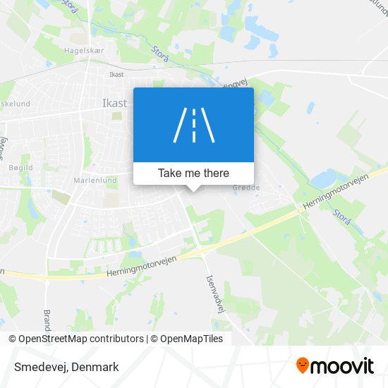 Smedevej map