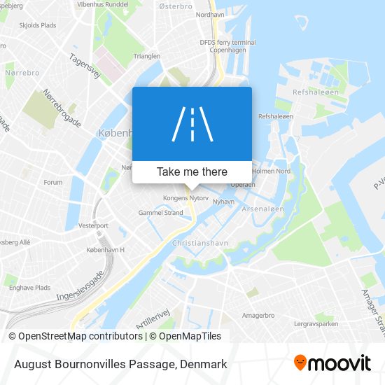 August Bournonvilles Passage map