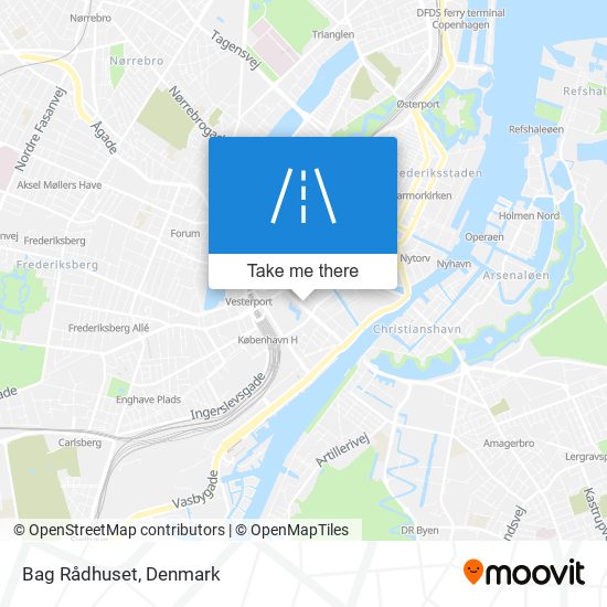 Bag Rådhuset map